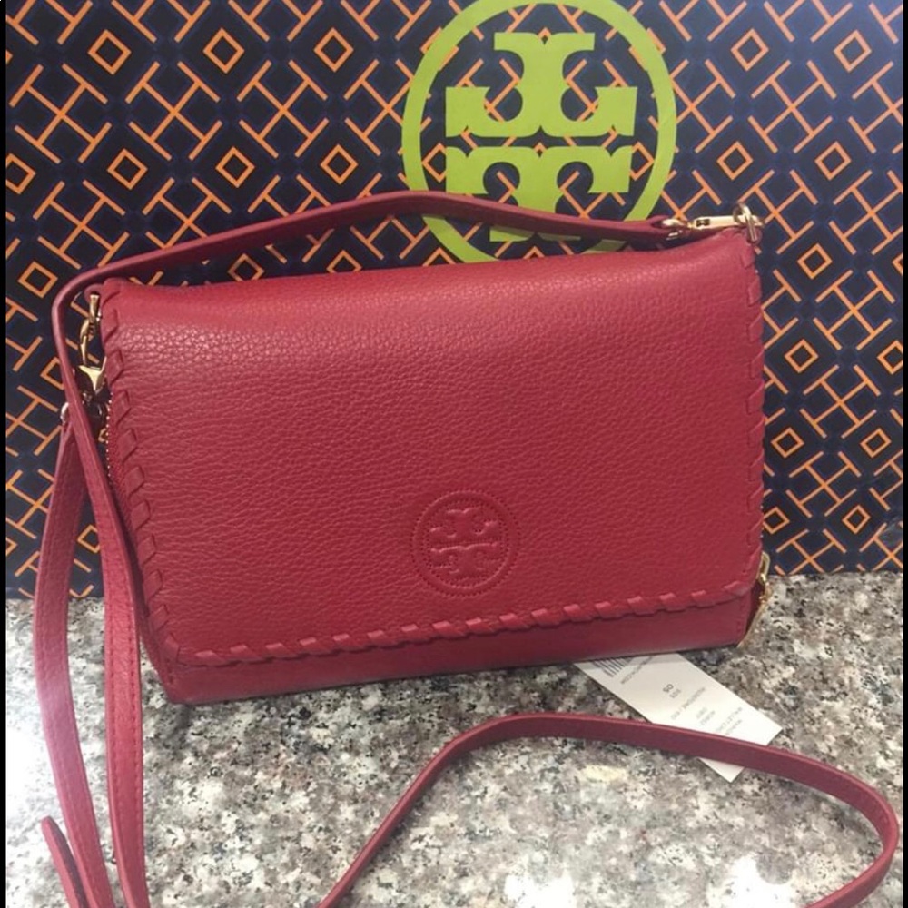 Authentic TB Marion flat wallet crossbody